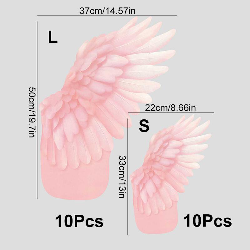 10 наборов крыльев для букета цветов своими руками, упаковочный материал «Небо и птицы», 5 цветов