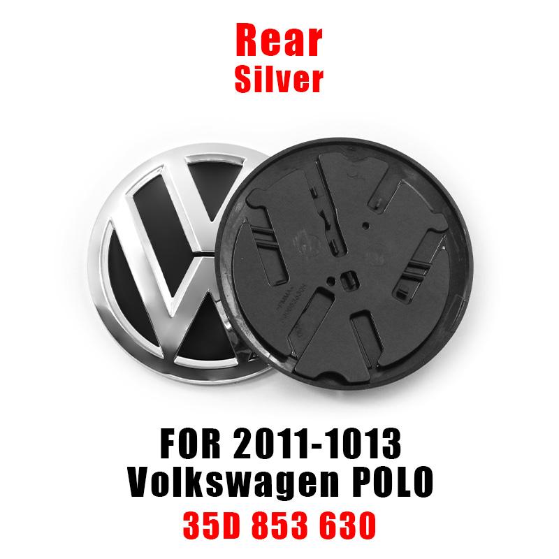 VW GTI GOLF 2026 Hot For VOLKSWAGEN VW Cup Holders 120mm 110mm VW Car Logo Emblem Hood Front And Rear Tail Mark Rear Badge Repla