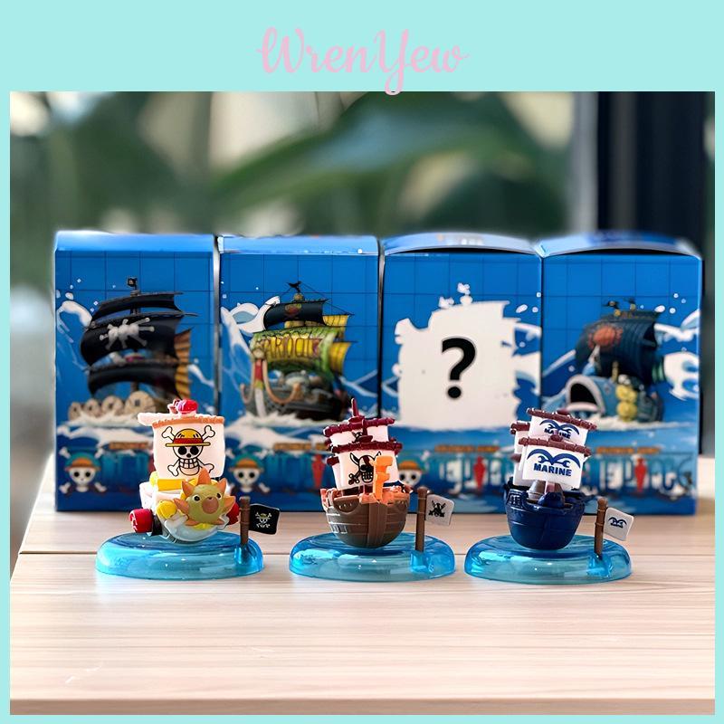 One Piece Pirate Ship Toy Set Pvc Kids Desk Ornaments Gift For Young Collectors