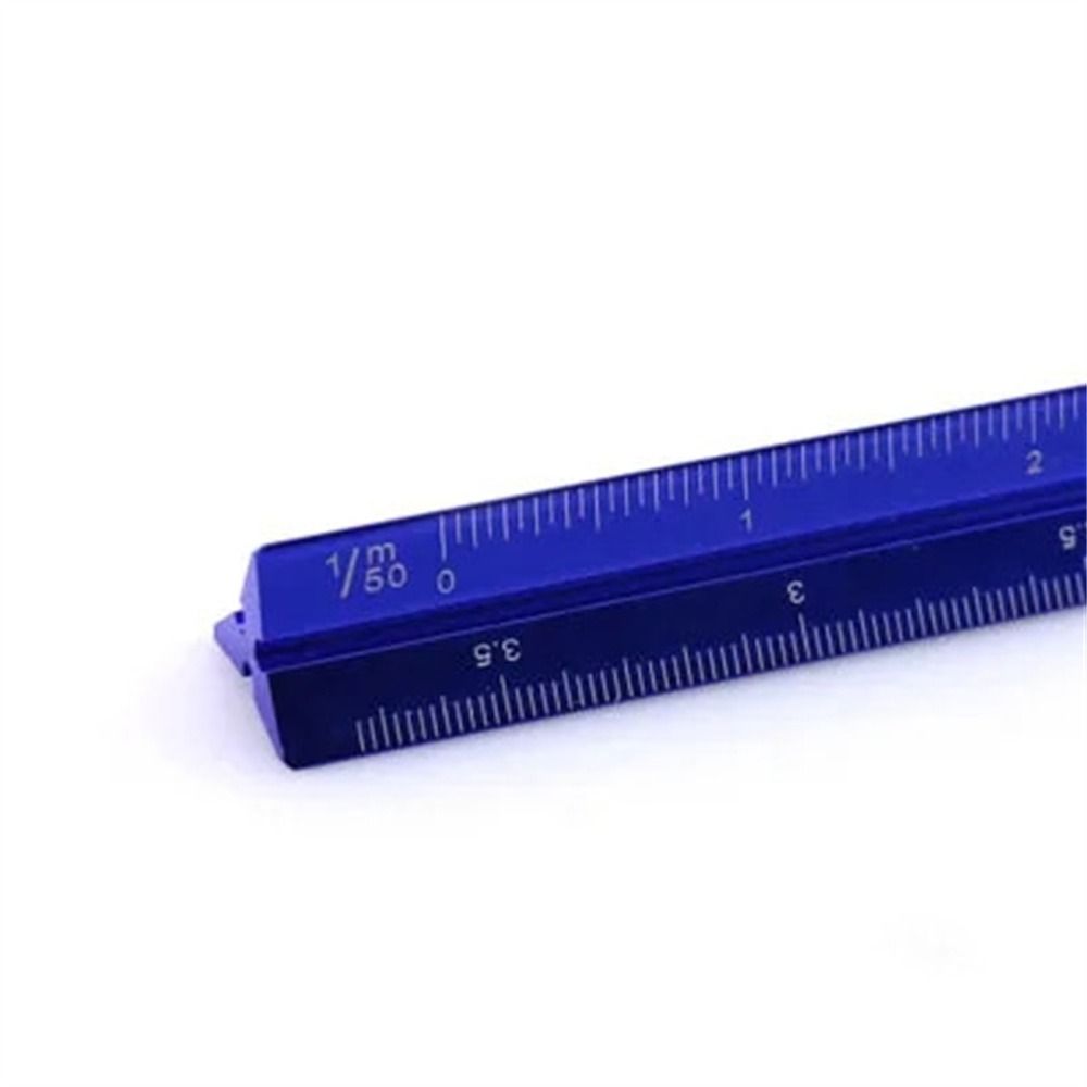 Multi-function Measuring Ruler Aluminum Zinc Zinc Alloy Metal Ruler Triangular Scale Ruler  Stationery