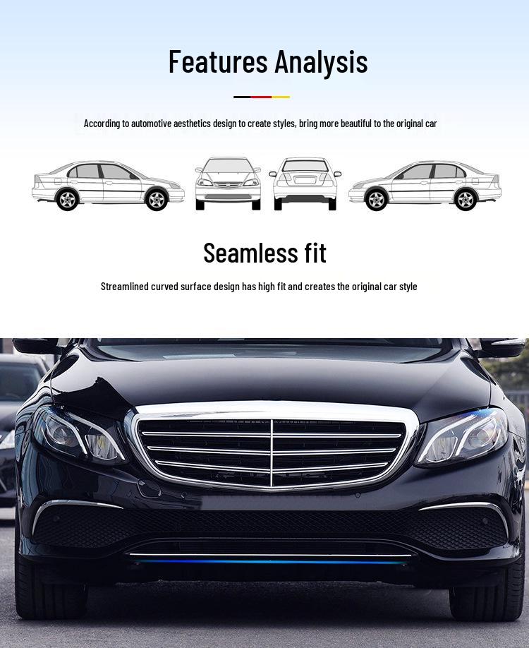 Декоративные накладки на бампер и двери Mercedes-Benz E-Class: Защита от столкновений для E200L, E300L, E320L