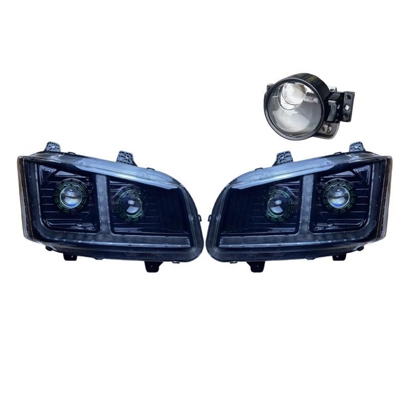 Светодиодная фара в сборе Jiefang J6P: 4 ближних и 6 дальних фар, версия J6P500550 Navigator.