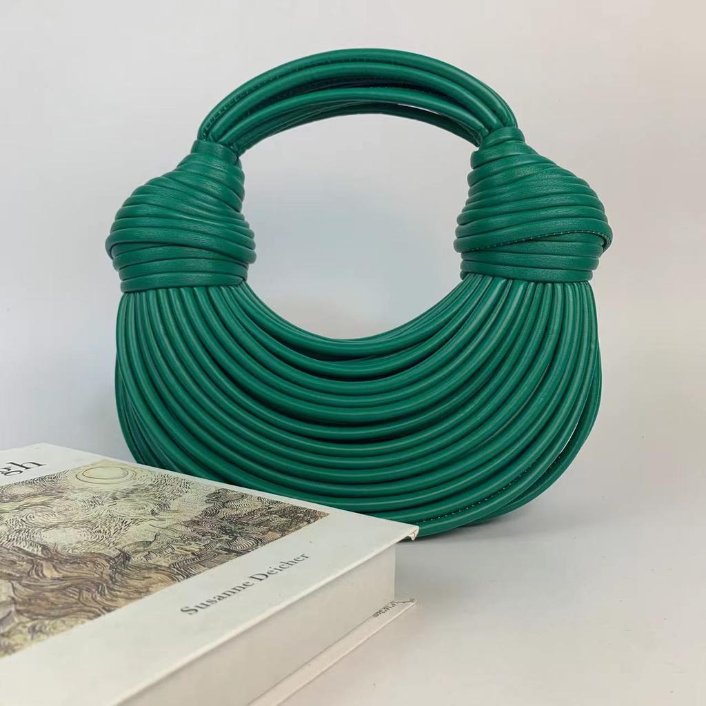 Handbags For Women New Gold Luxury Designer Handwoven Noodle Bags Rope Knotted Pulled Hobo Silver Evening Clutch Chic