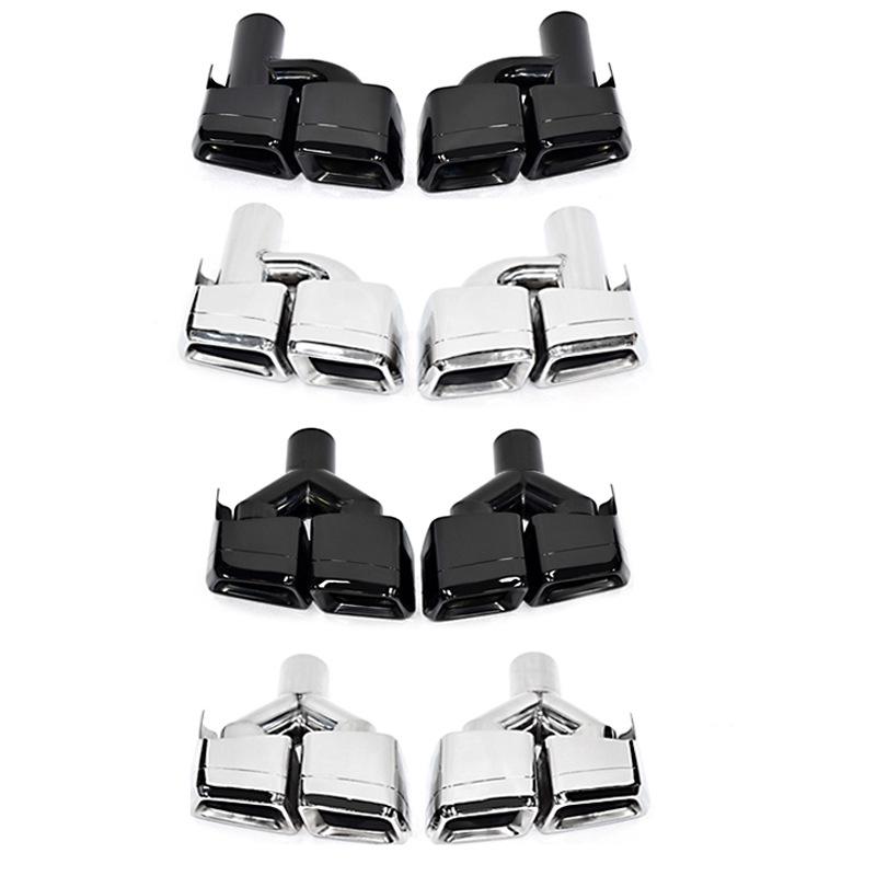 Mercedes-Benz W204/W212 C/E-Class Exhaust Tailpipe Modification - Fits C63, E63, CLS with Square Tip