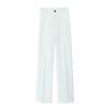 Spring and Summer New Women's Clothing Fashion Wind Elegant Commute Leisure Easiest for Match Pure Color Straight-leg High-Waisted Trousers 2761048
