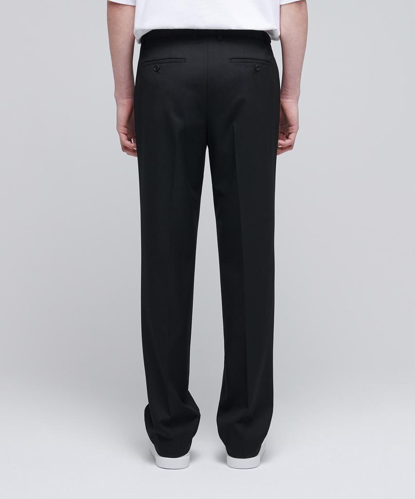MUSINSA STANDARD Lightweight Semi-Wide Hidden Banding Slacks [Black]