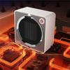 500 Вт Интеллектуальный электрический обогреватель с постоянной температурой, 360° Тепловой цикл, Вентилятор, Бытовой, Маленький, Настольный, Тепловентилятор