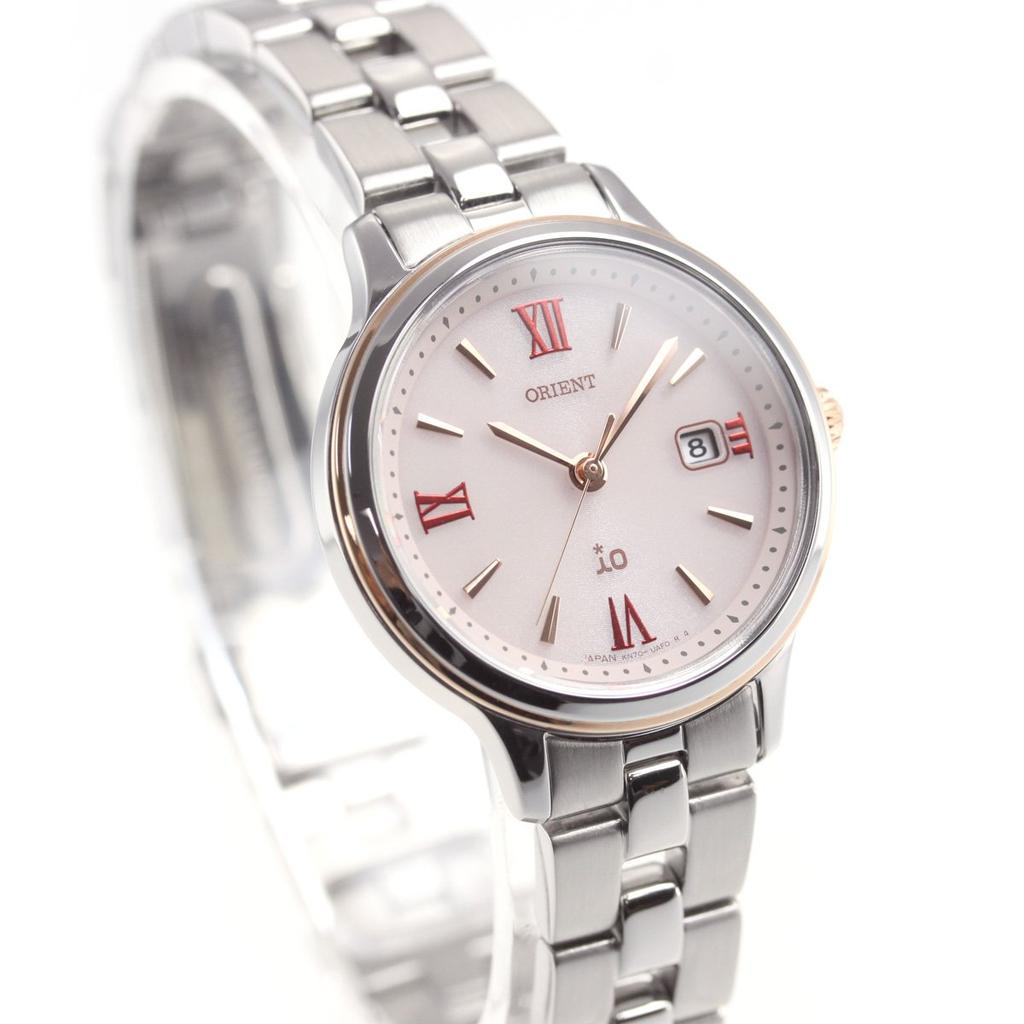 Orient iO SOLAR Solar Watch, Made in Japan, with Manufacturer's Warranty, RN-WG0006P, Women's, Pink