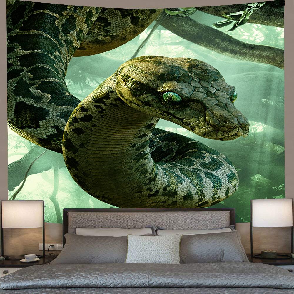 Lion King Volcano Tornado Tapestry Dragon Snake Dinosaur Wall Hanging Bedroom Room Aesthetic Decoration Home Decor