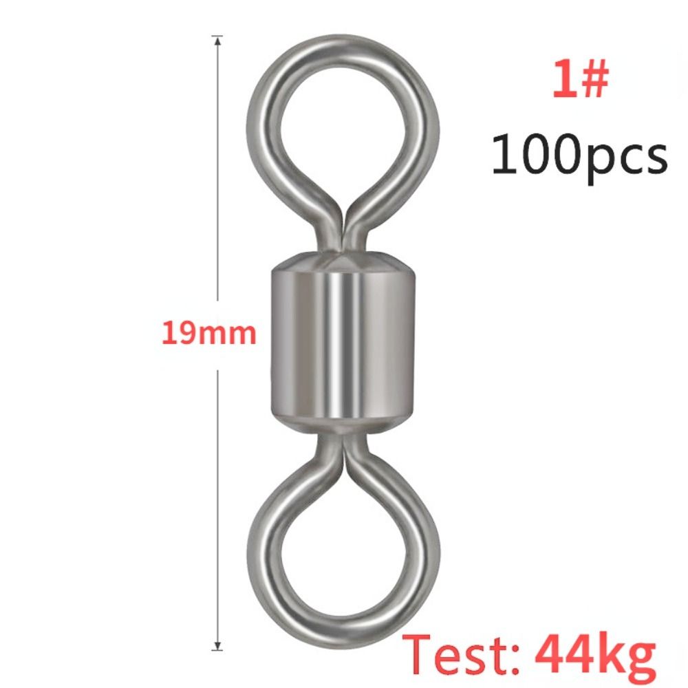 Eight Shaped Ring Swivel Connector Fishing Rolling Swivel Fishing Gear Ball Bearing Barrel