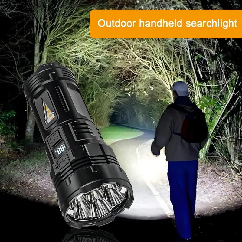Powerful Flashlight With 7 Lamp Beads Super Tactical Light With COB Side Light Camping Lantern Rechargeable Led Flashlight Torch