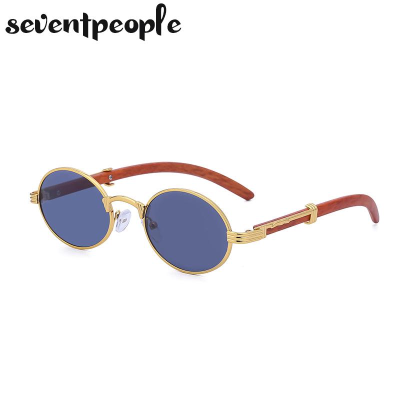 Винтажные овальные солнцезащитные очки женские дизайнерские брендовые панк круглые солнцезащитные очки для мужчин маленькая оправа очки с защитой от синего света