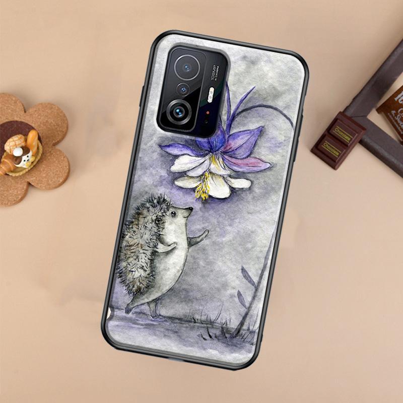 Милый маленький ёжик цветной Чехол Для Xiaomi POCO X7 X6 Pro X3 X5 M6 F3 F5 F6 Pro 11T 12T 13T 14T Pro 13 14 Ultra Обложка