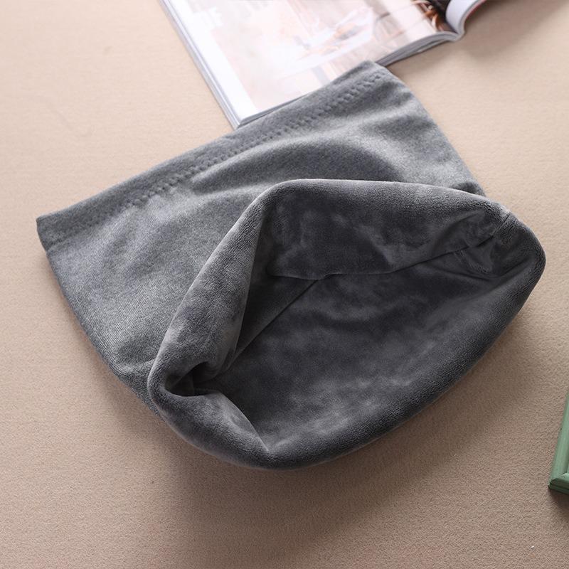 Унисекс утолщенный бархатный пояс для защиты талии - зимний трикотажный хлопок для защиты от холода для дополнительного тепла