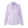 Carsey Enjoy EWB433 AIR CON Long Sleeve Ribbon Size 13 PIQUÉ Blouse, Lavender,