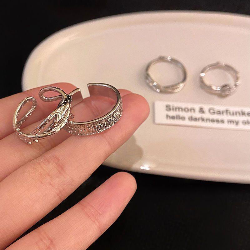 Korean Style Open Index Finger Rings - Thorn Rose Vine Design for Couples and Students