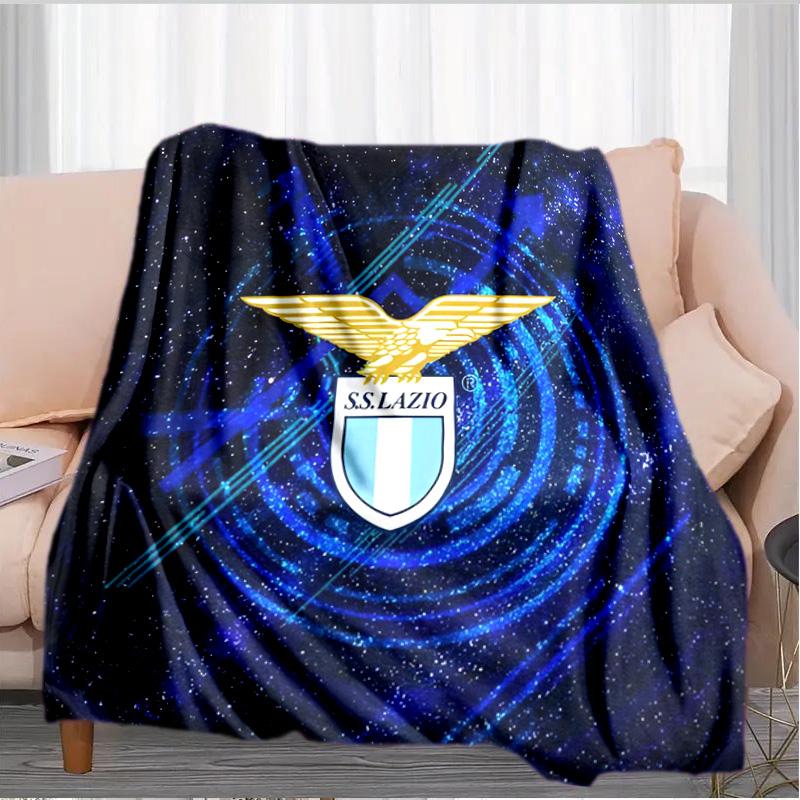 Lazio Football Club Emblem Blanket Suitable for Sofas, Beds, Offices, And Camping - Perfect Gift for Halloween Christmas