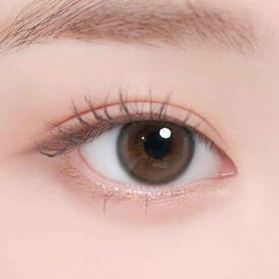 Color lenses URIA Yuria eyeis Ash Brown Eyes 1 box contains 10 pieces prescription available non-prescription one-day 1day (Ash 0.00)