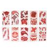 10pcs Halloween Scar Tattoos Waterproof Horror Fake Bloody Wound Face Stickers for Halloween Fake