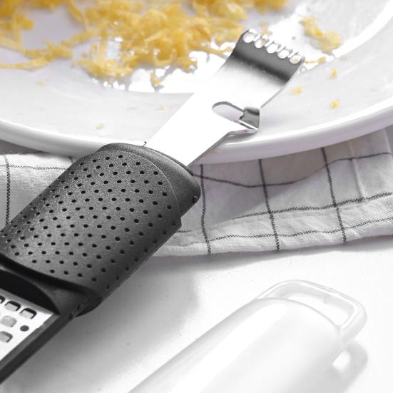 Терка для лимона, измельчитель цедры для цитрусовых, инструмент с легкой нескользящей ручкой, сыр и имбирь для домашней кухни