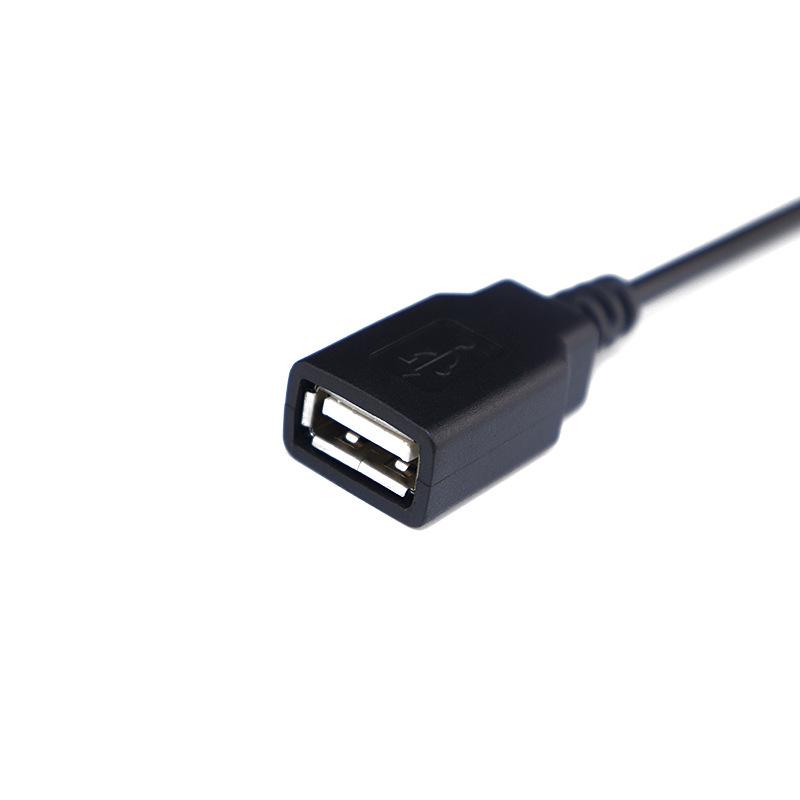 Односторонний USB-кабель с разъемами типа «папа»/«мама»: Зарядный кабель с 2 жилами, кабель питания с 4 жилами, кабель данных для клавиатуры и мыши.