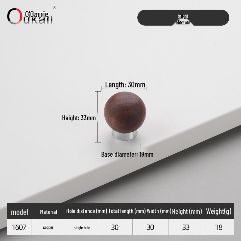 Красочная керамическая ручка для шкафов и ящиков - Круглая, одно отверстие