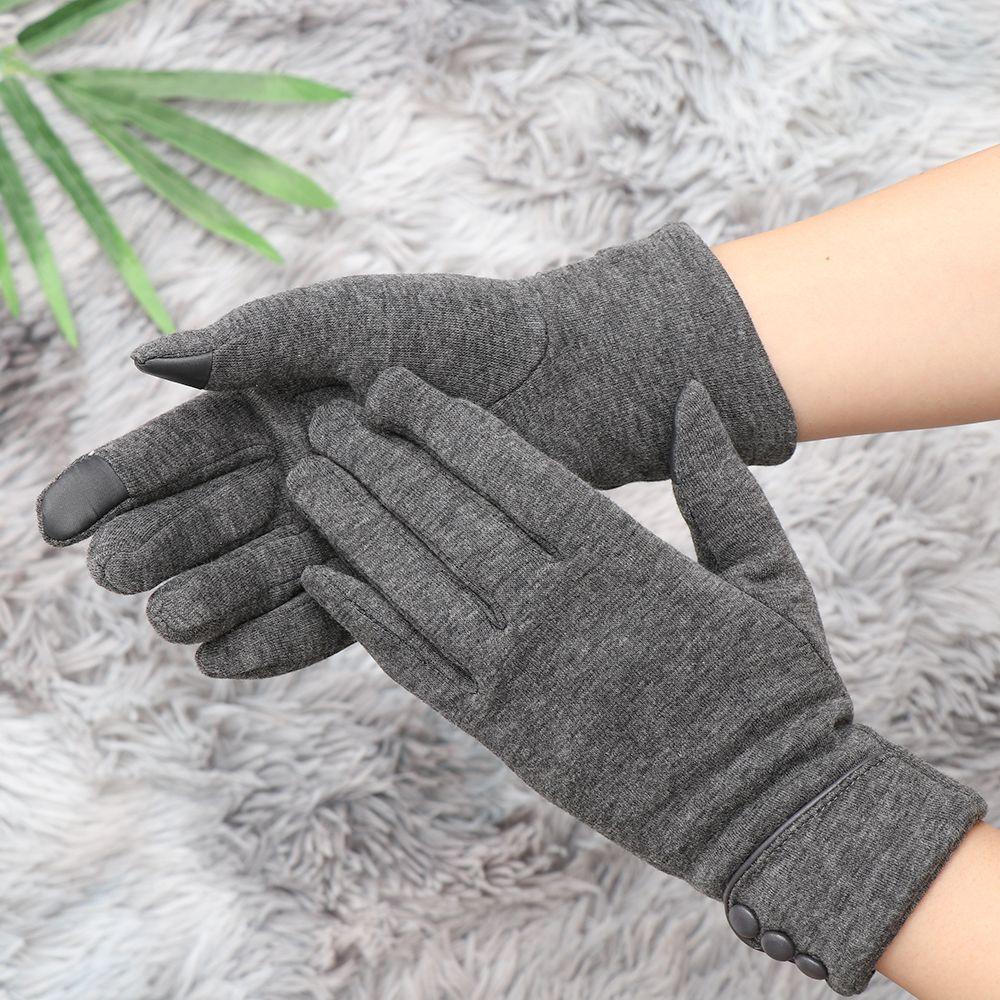 Graceful Winter Warm Thicken Plus Velvet Driving Mittens Skiing Gloves Touch Screen Gloves