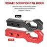 Forged Solid Trailer Hook,2-inch Square Mouth connection,Quick Insertion of Scorpion Tail hook,Off Road Towing Accessories