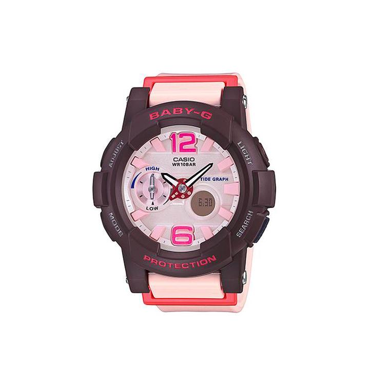 Casio Женские часы BABY-G 45,4 мм Розовые BGA-180-4B4 BGA-180-4B4
