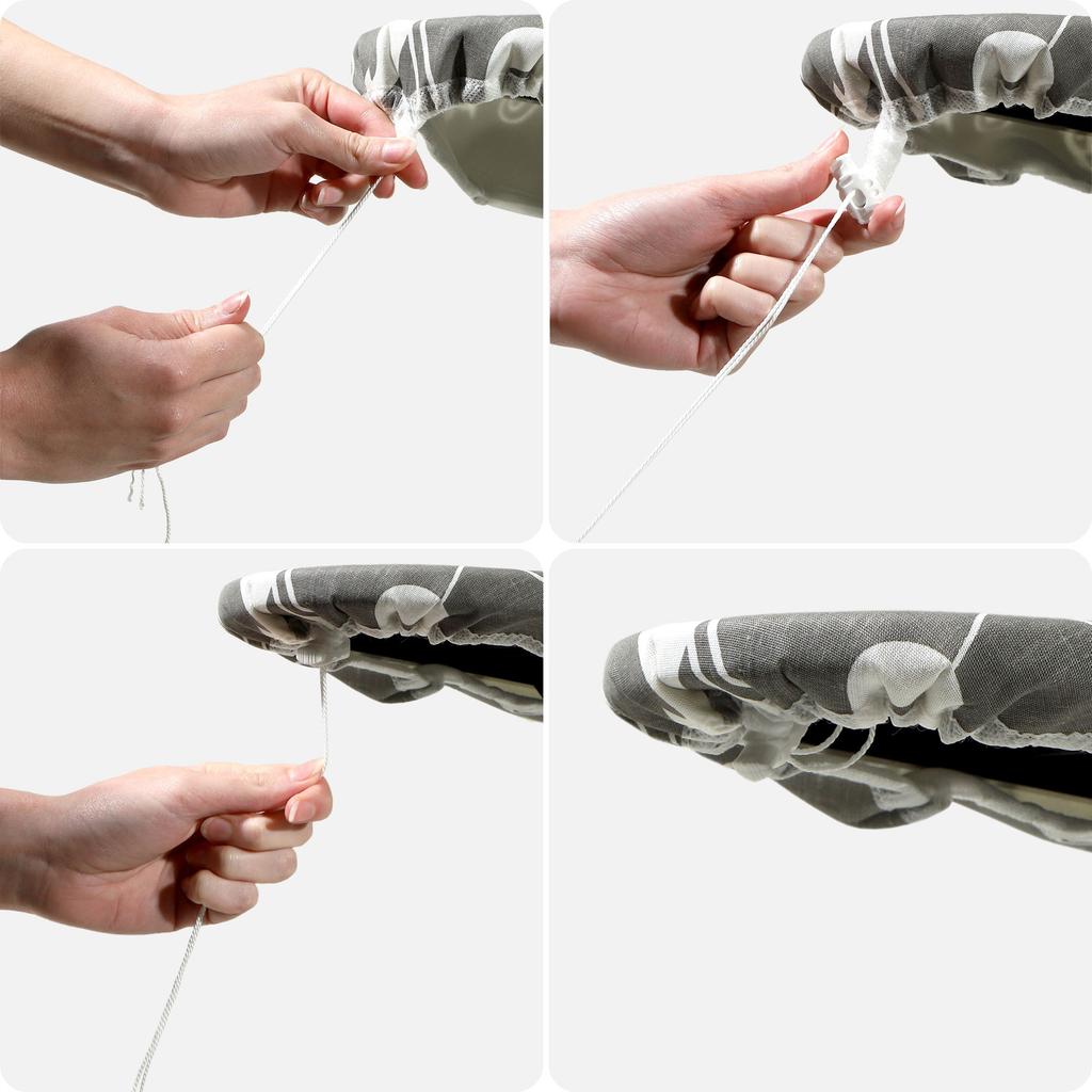 KADAX Pokrowiec Na Deskę Do Prasowania Naciągany 140x55cm Żółte Kwiaty