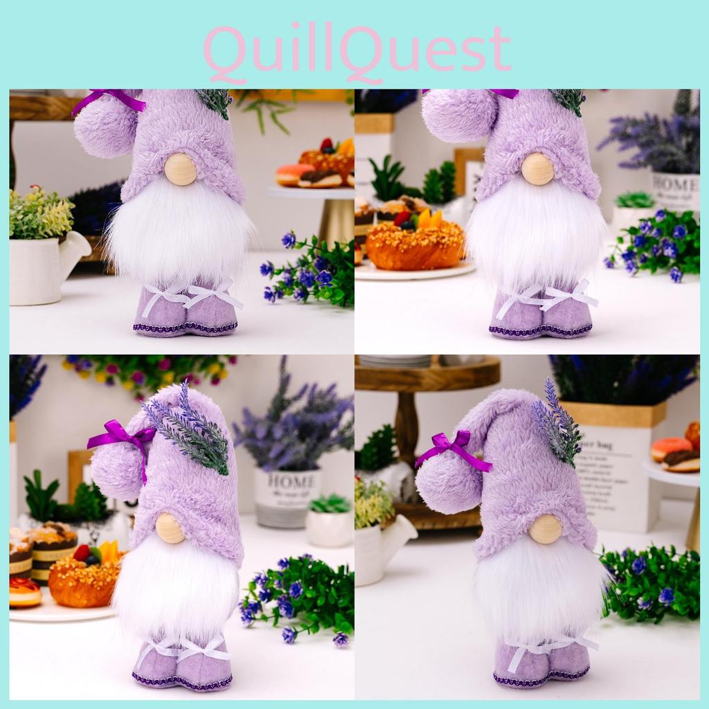 Adorable Purple Lavender Doll Plush Gnome Unique Decoration For Mother's Day Festivities
