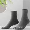 1 Pair Toe Socks Fall Winter Moisture-Wicking Breathable Arch Support Non-Slip Men Women Athletic Running Cotton Five Fingers Sock