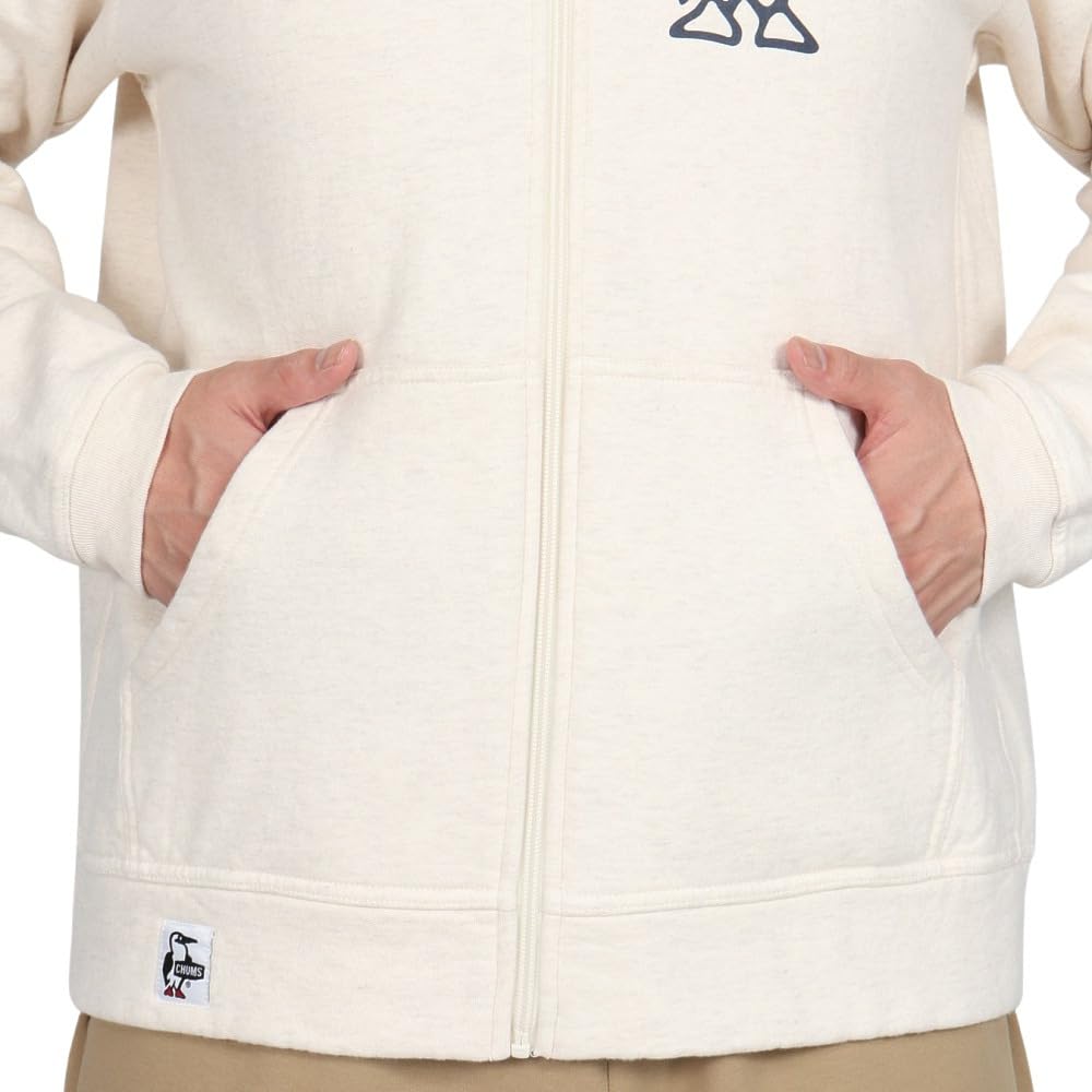 Толстовка с капюшоном Booby Logo Zip Parka x Navy [Chums] Мужская H/Natural