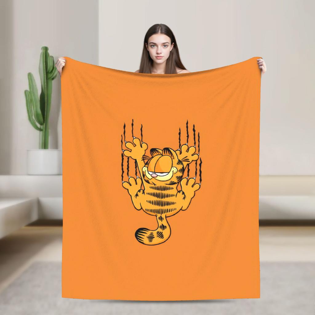 G-Garfields Blanket  Soft Novelty Plush Throw Blanket For Children Living Room Flannel Bedspread Bed Cover