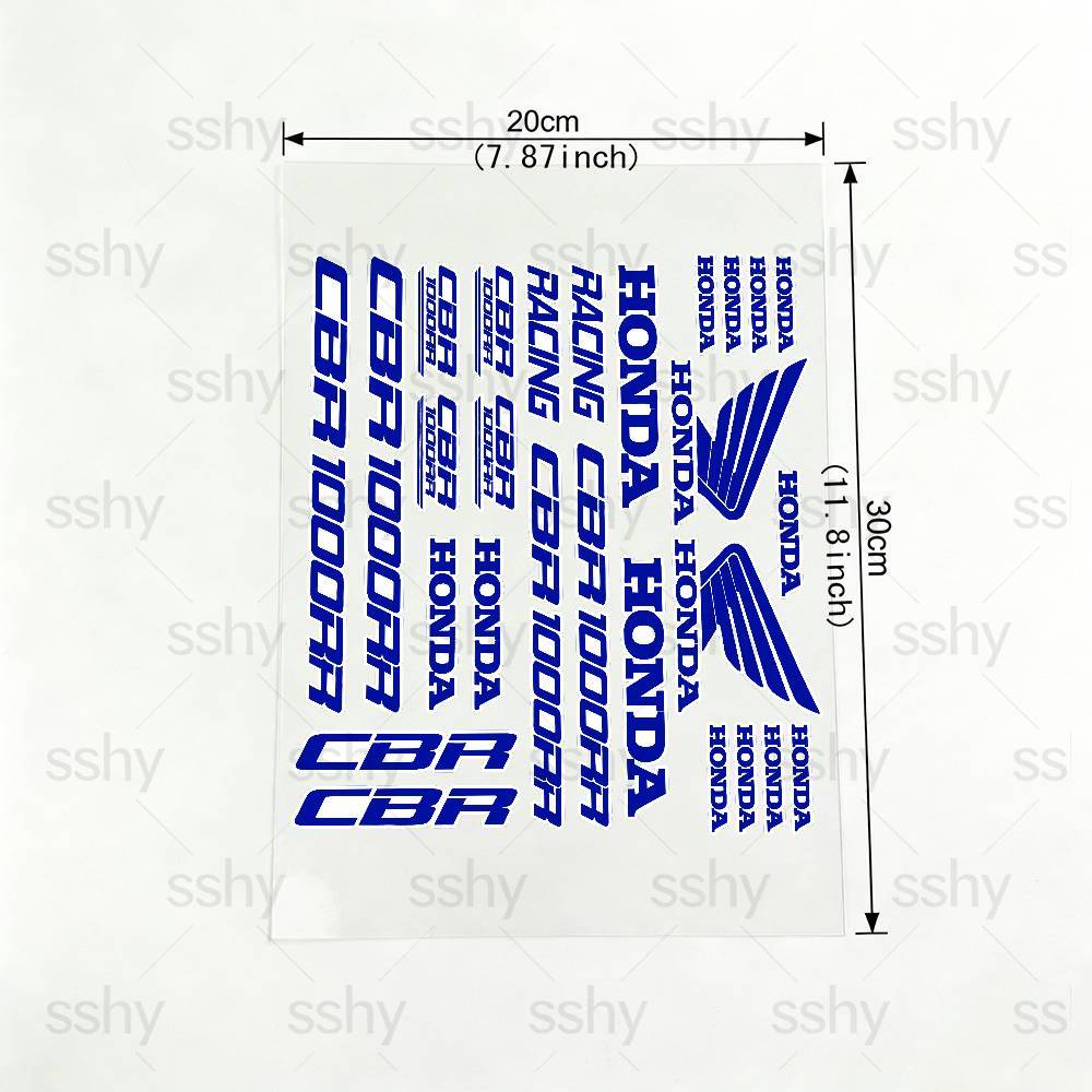 For HONDA CBR 18 colors Waterproof Reflective Motorbike Stickers Easy Peel D7 Removable Decals for Motorcycle Car