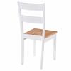 Dining Chairs 2 pcs White Solid Rubberwood
