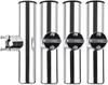 Amarine-made Stainless Steel Boat Rod Holder, Clamp-On Rod Holder, Set of 4, Adjustable Angle, Includes Hex Wrench (22-25mm / 7/8-1 Inch, 4 Pieces)