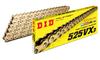 Motorcycle Chain Caulk Joint Included For Two Wheel Motorcycles D.I.D 525VX3-118ZB G&G (Gold)