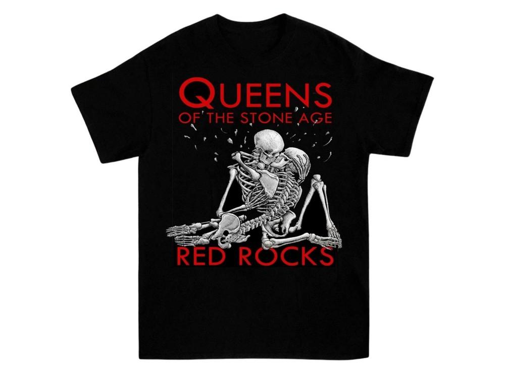 Queens of the Stone Age Band Red Rocks T-Shirt Unisex Cotton Tee S-45XL Unisex T-Shirt