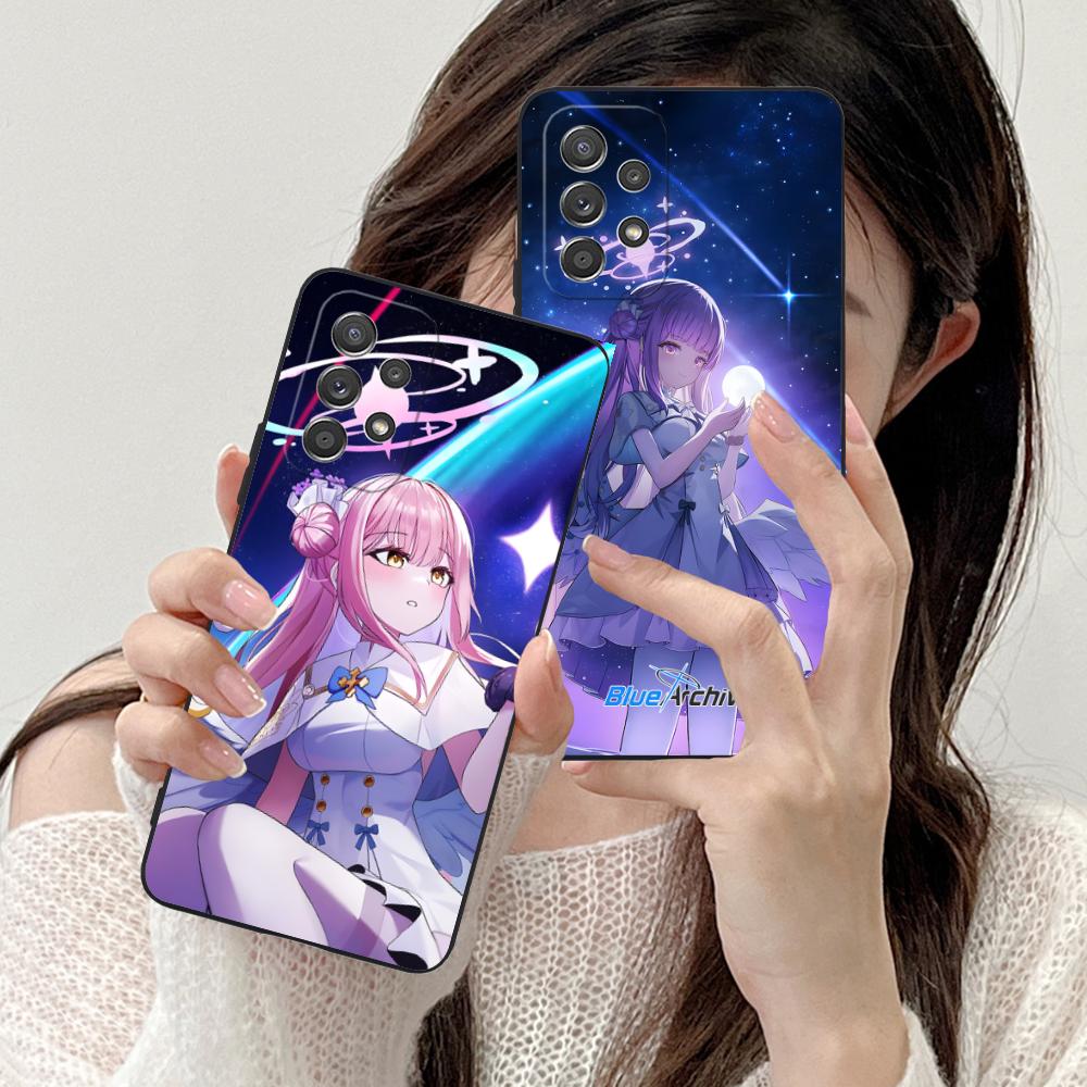 Чехол для телефона Blue Archive Мисоно Мика для Samsung Galaxy A56 55 54 53 52 51 36 35 34 23 16 15 5G Цветная обложка Чехол Смартфон