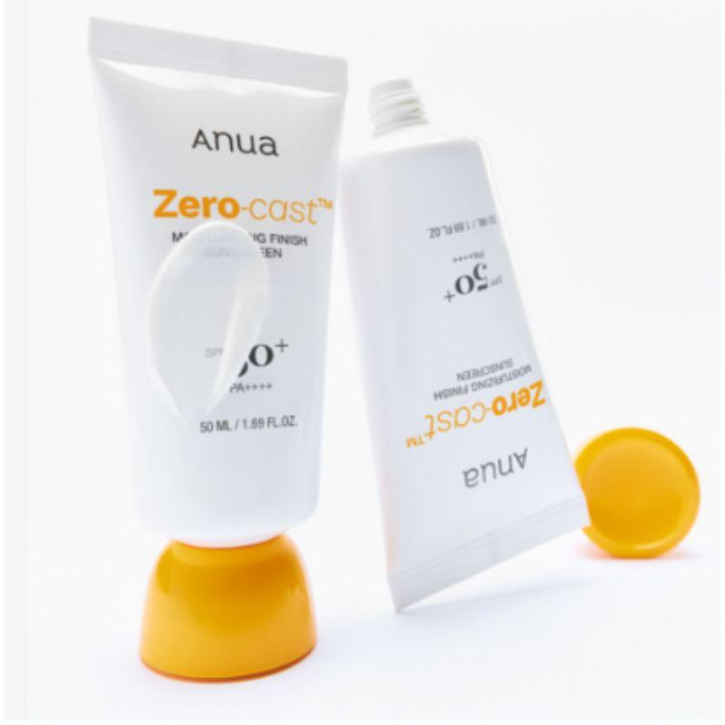 Anua Zero-Cast Moisturizing Finish Sunscreen SPF 50+ PA++++ 50ml 1pcs
