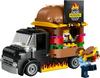 Игрушка LEGO City Грузовик с гамбургерами, Подарок на день рождения, Развивающие конструкторы, для мальчиков и девочек, Возраст 5, 6, 7 и 8 лет, Транспортное средство, Миниатюрная машинка, Модель машины, 60