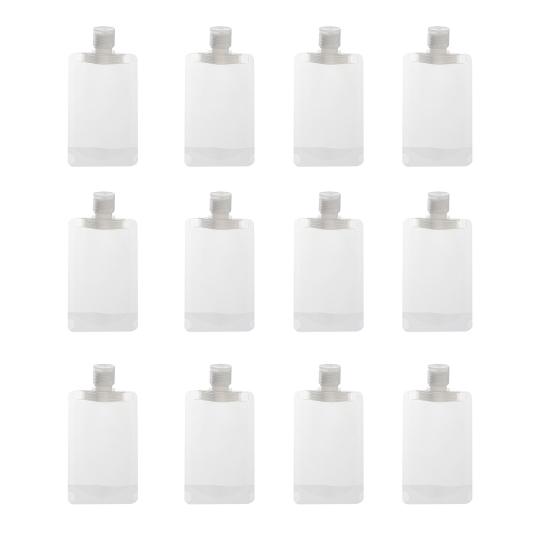 12 штук дорожных косметичек, портативных косметичек, герметичных, многоразовых, прозрачных контейнеров для лосьонов и жидкостей.