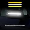 2Pcs/Set Car Reflector Sticker Automobile Rearview Mirror Reflective Strip Auto Exterior Accessories Car Reflector Stickers