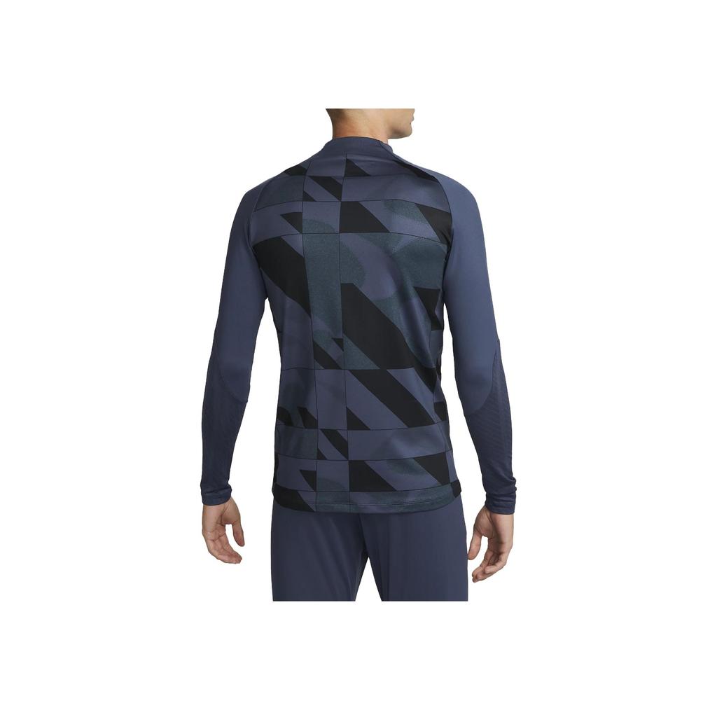 Nike Футбольная форма ФК Барселона Strike Third Dri-Fit для предматчевых тренировок, мужские топы, темно-синие FJ4699-438