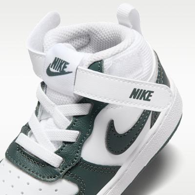Kids' Sneakers Nike Court Borough Mid 2 White Vintage Green (TD) White/Vintage Green
