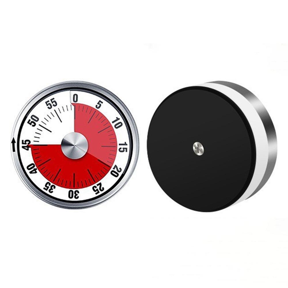 Stainless Steel Visual Countdown Clock Sounding Alarm Clock Multifunctional Mechanical Timer  Home