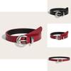 Fashion Women Belt Pu Leather With Needle Buckle For Casual Wear And Denim Styling