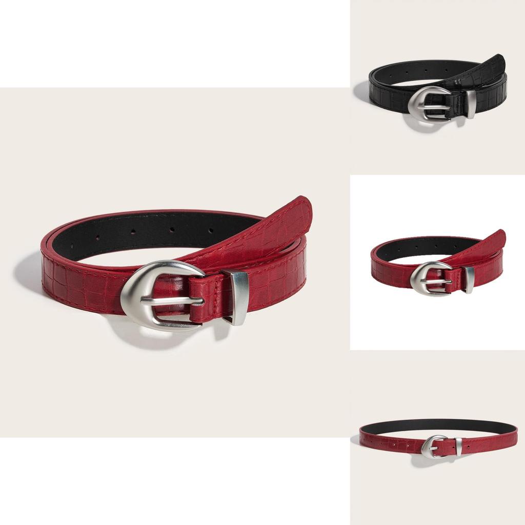 Fashion Women Belt Pu Leather With Needle Buckle For Casual Wear And Denim Styling