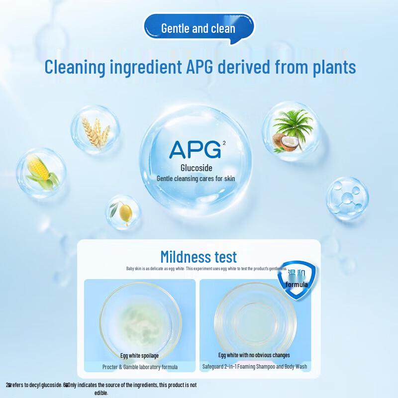 Safeguard Kids Bubble Shampoo & Body Wash, Milk Scent